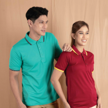QD53 CVC Tipped Collar & Cuff Polo Shirt